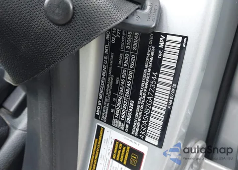 2016 Mercedes-Benz Gle 350 4Matic из США, поврежденный, VIN 4JGDA5HB2GA723544